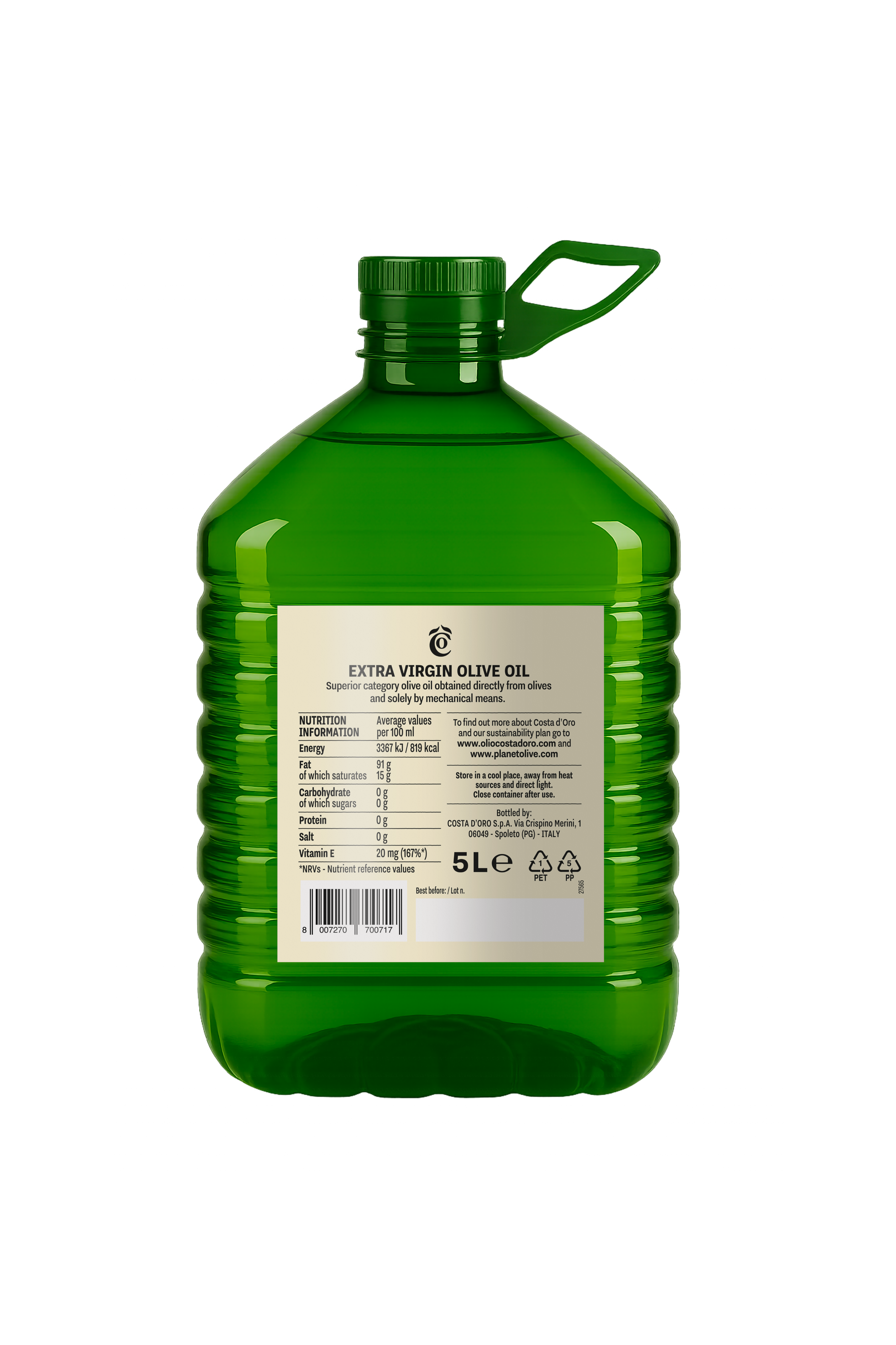 COSTA D'ORO EKSTRA DEVIČANSKO MASLINOVO ULJE 5L